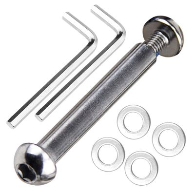M8 8mm x 28mm-86mm 8.8 Grade Carbon Steel Axle Allen Screw Bolt Set for Front Rear 2 3 4 Wheel Stunt Scooter Dash Teen/Adult Kick Scooter-800+lb Capacity (56mm)