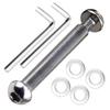 M8 8mm x 28mm-86mm 8.8 Grade Carbon Steel Axle Allen Screw Bolt Set for Front Rear 2 3 4 Wheel Stunt Scooter Dash Teen/Adult Kick Scooter-800+lb Capacity (56mm) view 1