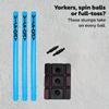 Victory Heavy Plastic Cricket Stumps Set (Blue) view 4