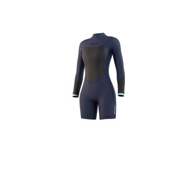 Mystic Womens Brand 3/2mm Longarm Shorty Wetsuit 2021 - Night Blue 210322 XS