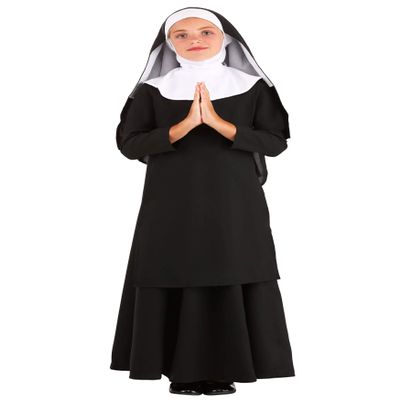 Fun Costumes Deluxe Nun Kid's Costume Large