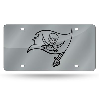 NFL Tampa Bay Buccaneers Laser Cut Silver License Plate Tag