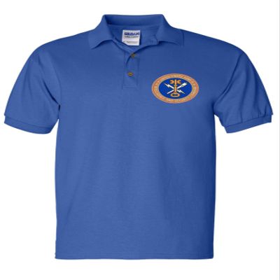 ALLNTRENDS Men's Polo T Shirt Army Intelligence and Security Command Embroidered INSCOM Shirt (S, Royal Blue)