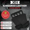 XEIRPRO X-GRIPP: Kangaroo Leather Hand Grips for Weight Lifting, and Cross Training - Gymnastics, Grips for Men and Women for Muscle and Pull ups - Tactical Grips (3 Finger, Black, Large) view 2