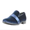 Amali King and Knight - Men's Slippers - Mens Loafers - Designer Shoes for Men - Tuxedo Shoes - Velvet Loafers Men - Embossed Paisley Pattern, Satin Band and Trim - Navy Size 10 view 1
