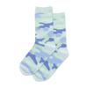 Hot Sox Kid's Camouflage Crew Socks 1 Pair, Light Blue, Kid's Large/Extra Large view 1