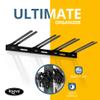 Koova Snowboard Wall Mount Rack Holder | Garage Snowboard Storage Organizer | Heavy Duty Powder Coated Steel Frame w/Rubber Arms view 2