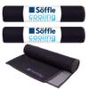 Soffle Cooling Towel 3 Pack | 16"x36" | Cooling Towels for Outdoors & Athletics on HOT Days. (BLACK-3PK) view 1