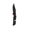 SOG Trident at Ambidextrous Professional Straight Folding Knife | Heat-Treated CRYO D2 3.75" Stainless Steel Blade, Black/Red view 1