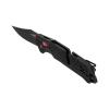 SOG Trident at Ambidextrous Professional Straight Folding Knife | Heat-Treated CRYO D2 3.75" Stainless Steel Blade, Black/Red view 3