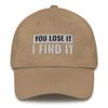 CreativeTees4You Metal Detector Gift Embroidered Dad Hat Baseball Cap Cotton Adjustable Metal Detecting Dirt Fishing Khaki view 1