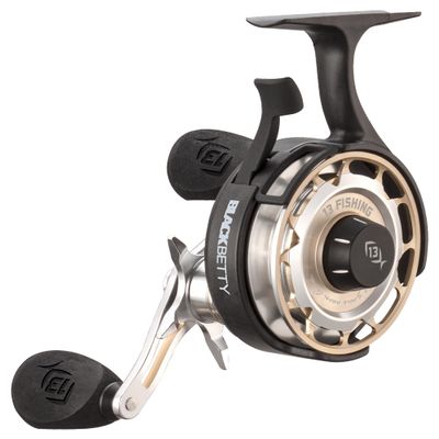 13 Fishing - Freefall Carbon - Inline Ice Fishing Reel - 2.5:1 Gear Ratio - RH Retrieve - BBCFFW2.5-RH