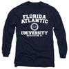 Florida Atlantic University Official Circle Logo Unisex Adult Long-Sleeve T Shirt, Navy, 3X-Large view 1