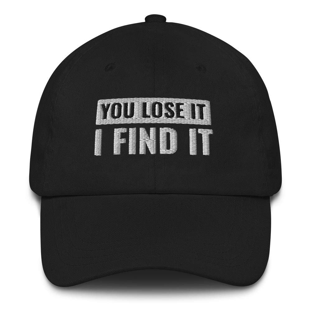 CreativeTees4You Metal Detector Gift Embroidered Dad Hat Baseball Cap Cotton Adjustable Metal Detecting Dirt Fishing Black