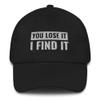 CreativeTees4You Metal Detector Gift Embroidered Dad Hat Baseball Cap Cotton Adjustable Metal Detecting Dirt Fishing Black view 1