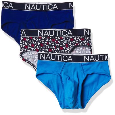 Nautica Men's 3 Pack Cotton Stretch Briefs