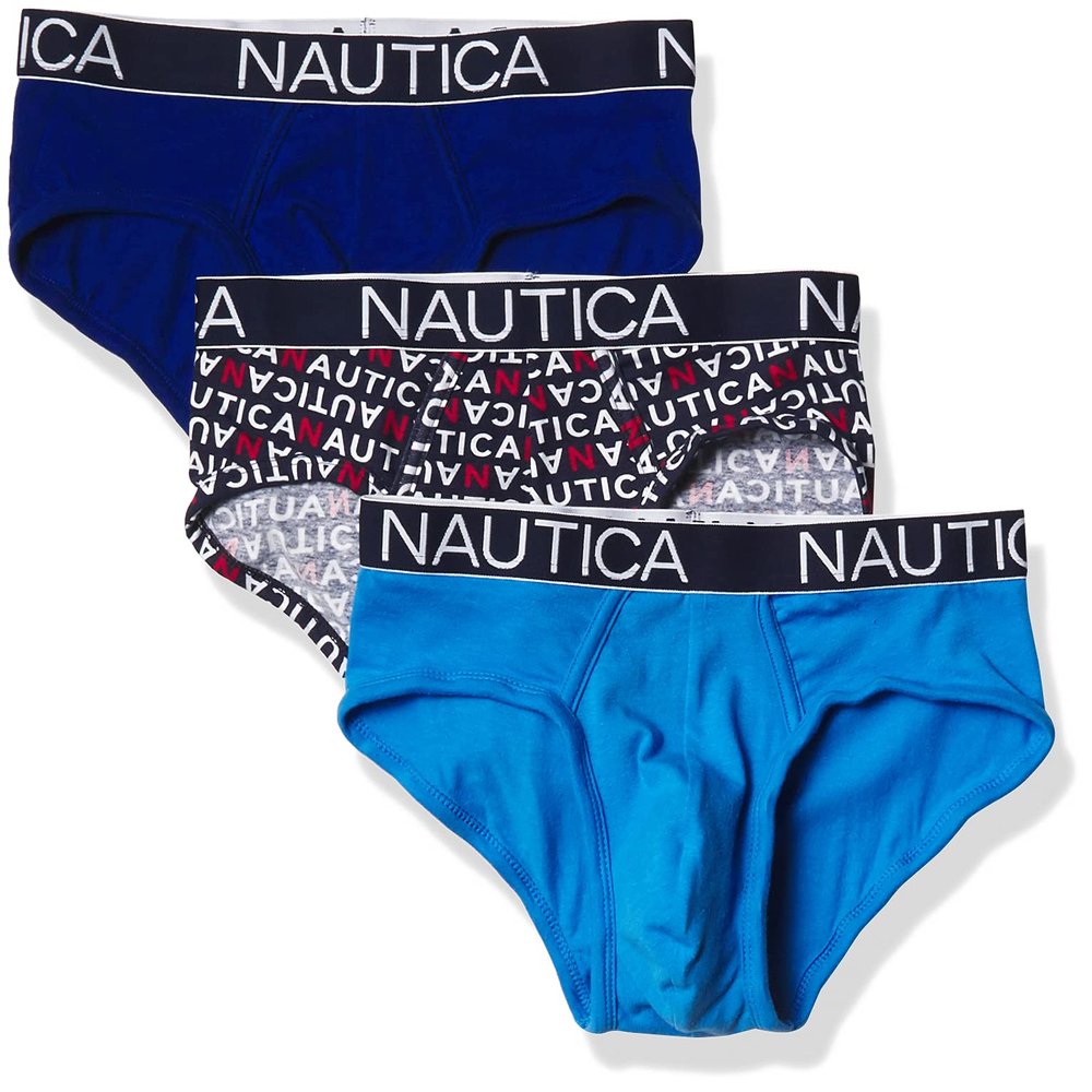 Nautica Men's 3 Pack Cotton Stretch Briefs