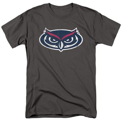 Florida Atlantic University Official Distressed Primary Unisex Adult T-Shirt, Charcoal, 5X-Large