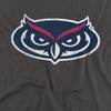 Florida Atlantic University Official Distressed Primary Unisex Adult T-Shirt, Charcoal, 5X-Large view 2
