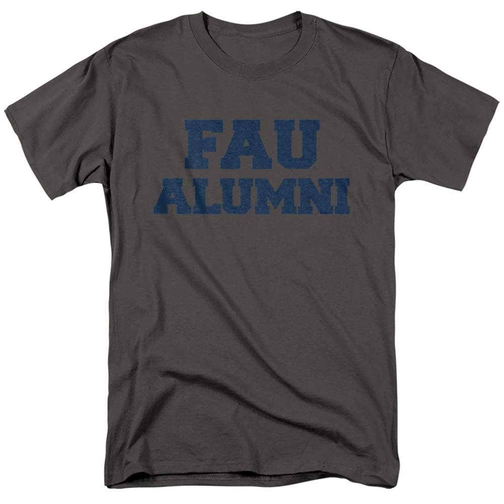 Florida Atlantic University Official Alumni Unisex Adult T-Shirt, Charcoal, 5X-Large