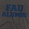 Florida Atlantic University Official Alumni Unisex Adult T-Shirt, Charcoal, 5X-Large view 2