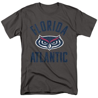 Florida Atlantic University Official Owls Logo Unisex Adult T-Shirt, Charcoal, Medium