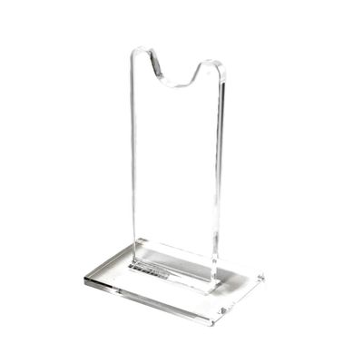 Clearco Single Clear Acrylic Sword Stand, individual units for displaying angled or straight Antique and collectible swords. Order TWO (9 Inch)