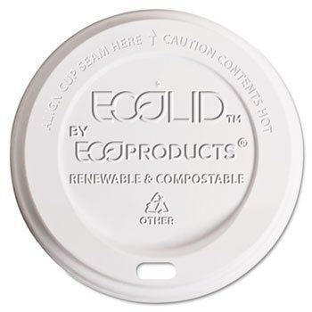 Eco-Products44; Inc. Hot Cup Lid44; 8oz44; Translucent44; 800/Carton