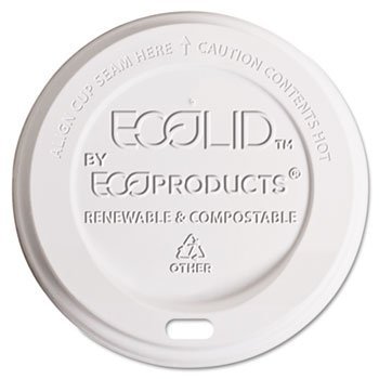 Eco-Products44; Inc. Hot Cup Lid44; 8oz44; Translucent44; 800/Carton
