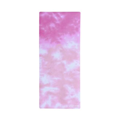 Pink Tie Dye Mat - Luxuriously Soft, Thick, Non-Slip, Hot Yoga Mat. Eco Printed. Designed to grip better with a sweaty yoga practice!