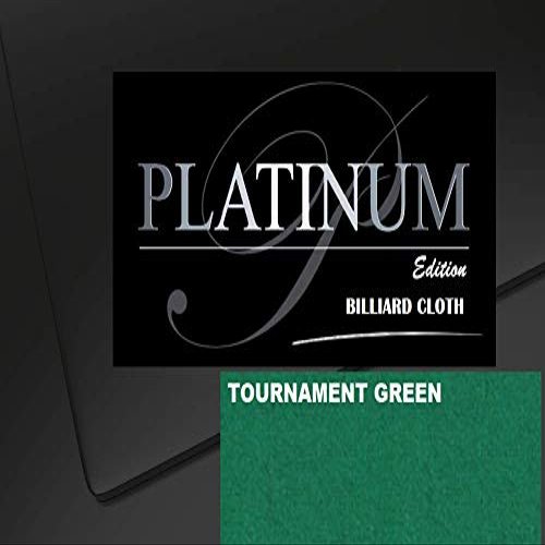 DB Entertainment Company Platinum Edition Billiard Pool Table Fabric Cloth Bed and Rails Pre-Cut (18 Colors) 7' 8' 8'OS 9' 10' Tables (Tournament Green, 8' Billiard Pool Table Cloth)