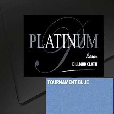DB Entertainment Company Platinum Edition Billiard Pool Table Fabric Cloth Bed and Rails Pre-Cut (18 Colors) 7' 8' 8'OS 9' 10' Tables (Tournament Blue, 7' Billiard Pool Table Cloth)