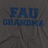Florida Atlantic University Official Grandma Unisex Adult T-Shirt, Charcoal, 5X-Large view 2