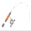 13 Fishing - Neon Orange Reel Anchor Wraps - 4 Wrap Bands per Pack - RAR-NO view 1