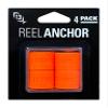 13 Fishing - Neon Orange Reel Anchor Wraps - 4 Wrap Bands per Pack - RAR-NO view 3