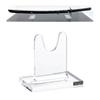 Clearco Single Clear Acrylic Sword Stand, individual units for displaying angled or straight Antique and collectible swords. Order TWO (3 Inch) view 1