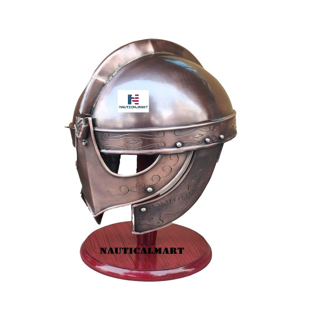 Viking Wolf Armor Helmet Copper Finish