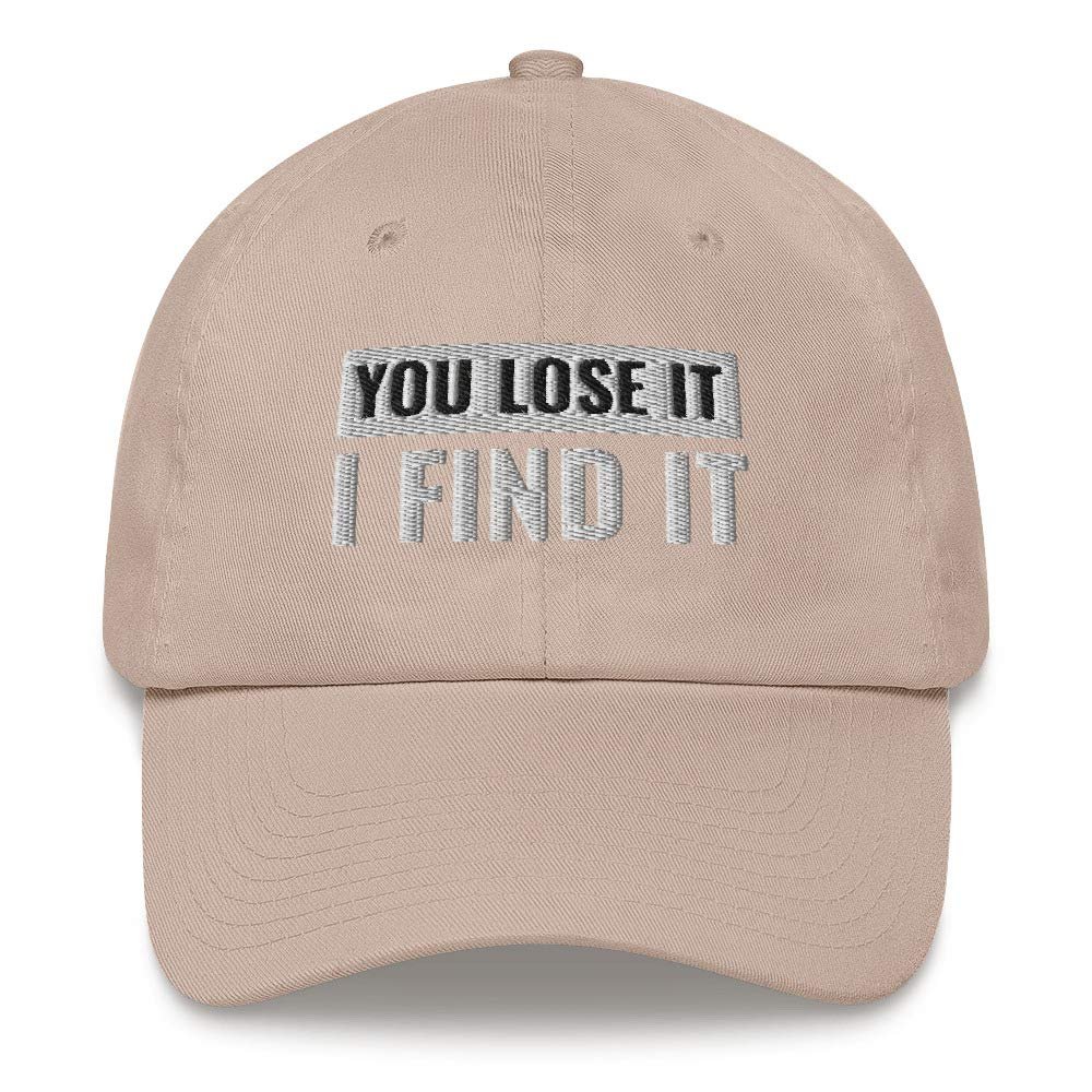CreativeTees4You Metal Detector Gift Embroidered Dad Hat Baseball Cap Cotton Adjustable Metal Detecting Dirt Fishing Stone