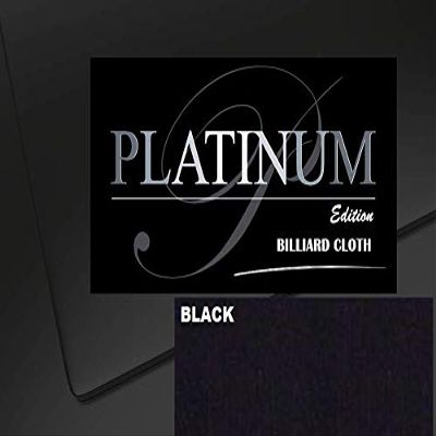 DB Entertainment Company Platinum Edition Billiard Pool Table Fabric Cloth Bed and Rails Pre-Cut (18 Colors) 7' 8' 8'OS 9' 10' Tables (Black, 7' Billiard Pool Table Cloth)