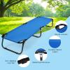 GYMAX Folding Camping Cot, Portable Ultralight Compact Sleeping Cot Bed for Adults with Oxford Fabric, for Outdoor Travel Backpacking Hiking Patio Home Office, 330LBS view 3