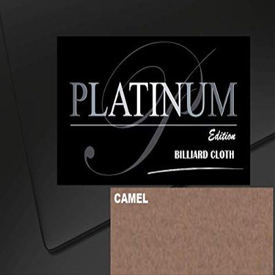 DB Entertainment Company Platinum Edition Billiard Pool Table Fabric Cloth Bed and Rails Pre-Cut (18 Colors) 7' 8' 8'OS 9' 10' Tables (Camel, 7' Billiard Pool Table Cloth)