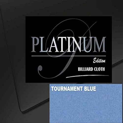 DB Entertainment Company Platinum Edition Billiard Pool Table Fabric Cloth Bed and Rails Pre-Cut (18 Colors) 7' 8' 8'OS 9' 10' Tables (Tournament Blue, 8' Billiard Pool Table Cloth)
