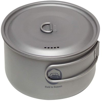 Fujimi Sangyo OF-CATC Titanium Cooker, Silver, Pot: Approx. 5.7 x 2.8 inches (14.5 x 7 cm)
