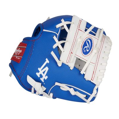 Rawlings MLB Team Logo Youth Glove Series, Los Angeles Dodgers,Royal Blue, 10"