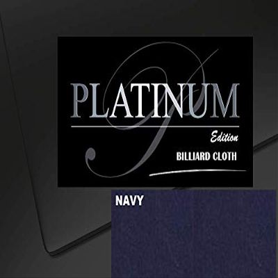 DB Entertainment Company Platinum Edition Billiard Pool Table Fabric Cloth Bed and Rails Pre-Cut (18 Colors) 7' 8' 8'OS 9' 10' Tables (Navy, 7' Billiard Pool Table Cloth)
