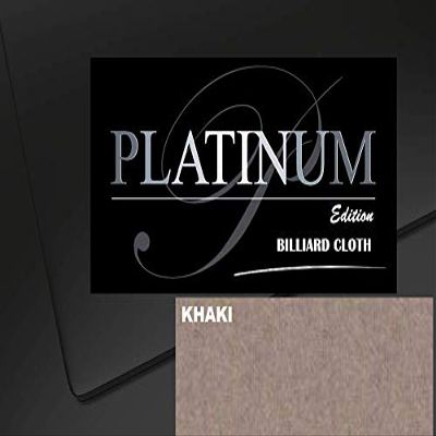 DB Entertainment Company Platinum Edition Billiard Pool Table Fabric Cloth Bed and Rails Pre-Cut (18 Colors) 7' 8' 8'OS 9' 10' Tables (Khaki, 7' Billiard Pool Table Cloth)