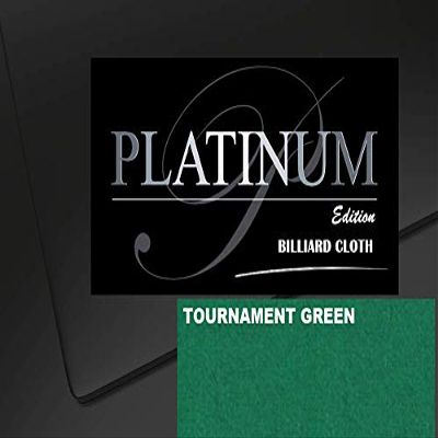 DB Entertainment Company Platinum Edition Billiard Pool Table Fabric Cloth Bed and Rails Pre-Cut (18 Colors) 7' 8' 8'OS 9' 10' Tables (Tournament Green, 7' Billiard Pool Table Cloth)
