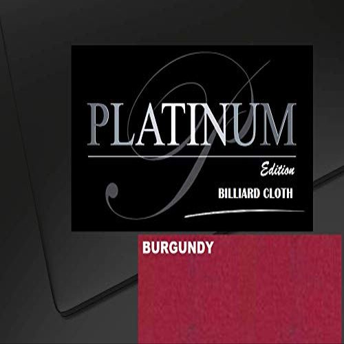 DB Entertainment Company Platinum Edition Billiard Pool Table Fabric Cloth Bed and Rails Pre-Cut (18 Colors) 7' 8' 8'OS 9' 10' Tables (Burgundy, 9' Billiard Pool Table Cloth)
