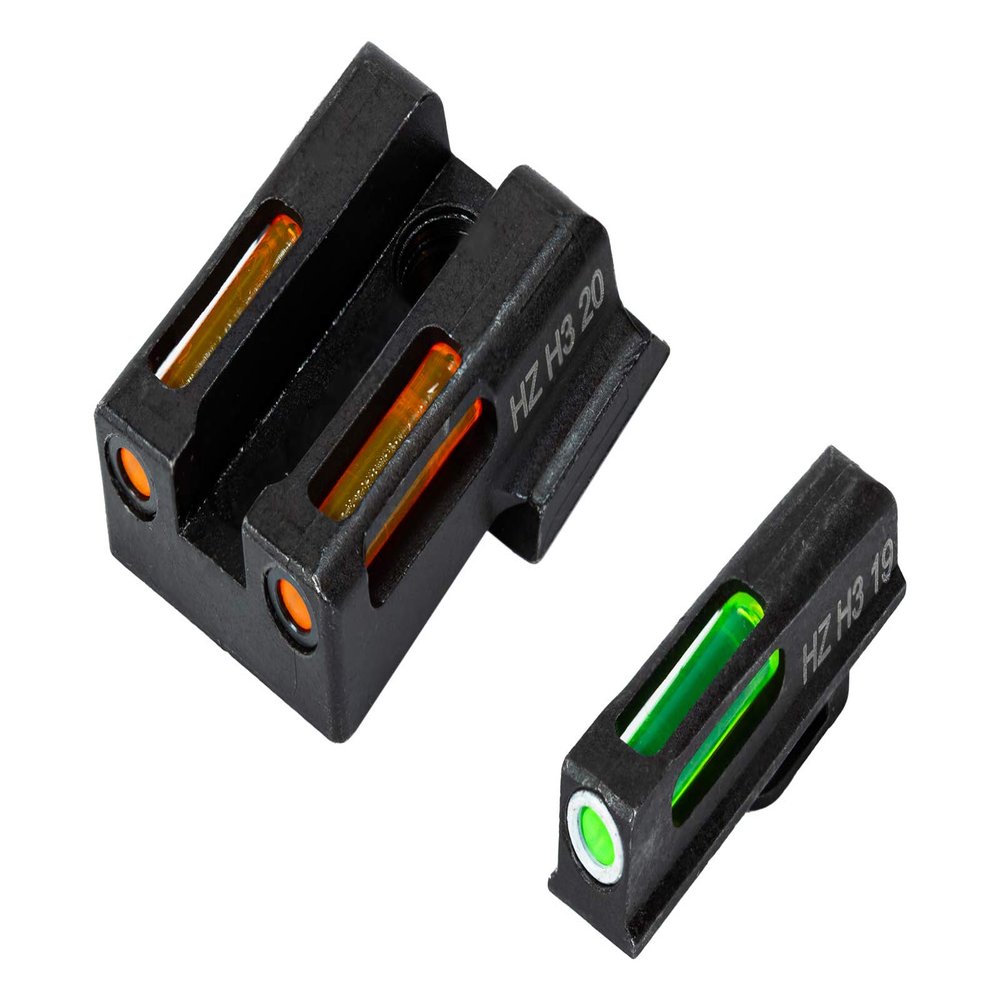 HIVIZ Litewave H3 Tritium/Litepipe Sight Set for S&W M&P Shield 9EZ/380EZ  Front & Rear Day/Night Sights