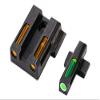 HIVIZ Litewave H3 Tritium/Litepipe Sight Set for S&W M&P Shield 9EZ/380EZ  Front & Rear Day/Night Sights view 4